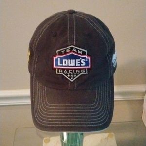 Team Lowe's racing hat all logos emproded